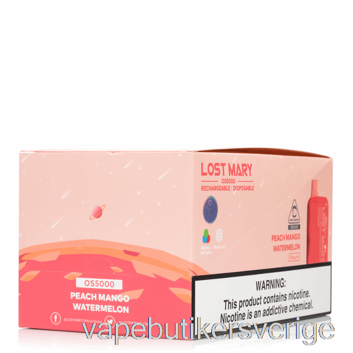Vape Sverige [10-pack] Lost Mary Os5000 Engångs